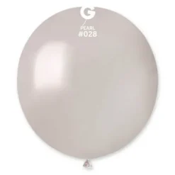 10 Ballons Métallisés Perle - 48 cm