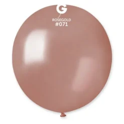 10 Ballons Métallisés Rose Gold - 48 cm