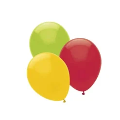 10 Ballons Multicolores avec feutre