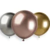 3 ballons Shiny Assortis - Argent, Or & Rose Gold - 48 cm