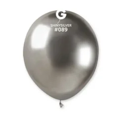 50 Ballons Shiny - 13 cm - Couleur Argent