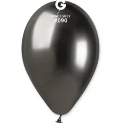 5 Ballons Shiny - 33 cm - Couleur Gris Sidéral