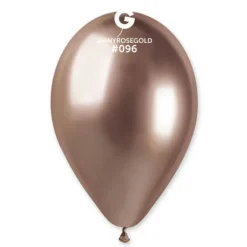 25 Ballons Shiny - 33 cm - Couleur Rose Gold