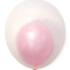6 Ballons transparents Cristal