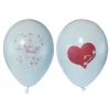 10 Ballons Vive les Mariés Blanc  à personnaliser