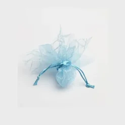 6 Ballotins en Tulle et Organdi "Julia" -  Bleu Ciel