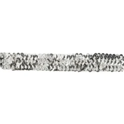 Bandeau Charleston à Sequins Argent