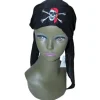 Bandeau de Pirate en tissu - Noir - Tête de Mort