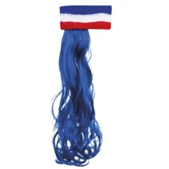 Bandeau Tricolore de Supporter Cheveux Bleus - France