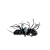 Bandeau Vaudou avec tête d'oiseau noir