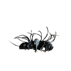 Bandeau Vaudou avec tête d'oiseau noir