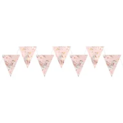 Banderole de 7 fanions - 3 m - Collection Licorne Magique