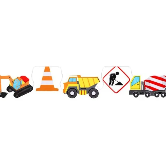 Banderole de 10 fanions - 5 m - Collection En chantier