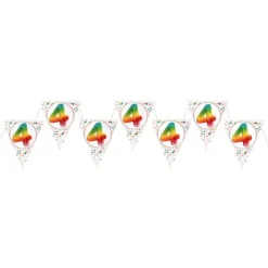 Banderole de 7 fanions pour anniversaire - 3 m - Collection Anni' Festy - Âge au choix