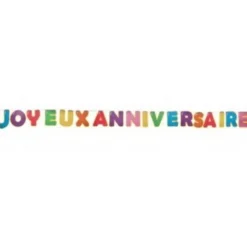 Banderole Joyeux Anniversaire - Anniversaire Ballons Multicolores