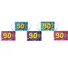 Banderole 90's multicolore 5m - Années 90