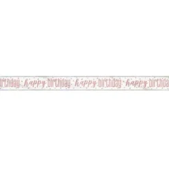 Bannière " Happy Birthday " Prism - Glitz Rose Gold - 2,75 m