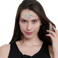 Bijoux adhésifs pour visage - Diadème Holographique