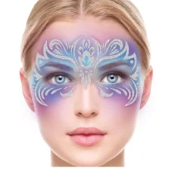 Bijoux adhésifs pour visage - Paillettes
