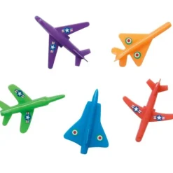 Blister de 5 mini avions - couleurs assorties