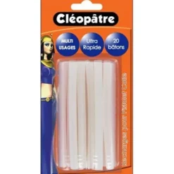 Blister de 20 recharges pour pistolet à colle - Cléopâtre
