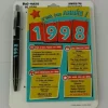 Bloc-notes et Stylo Année de naissance 1998