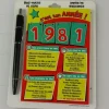 Bloc-notes et Stylo Année de naissance 1981