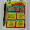 Bloc-notes et Stylo Année de naissance 1980