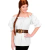 Blouse blanche médiévale pour femme - Taille au choix