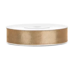 Bobine de ruban satiné - 12 mm x 25 m - Couleur au choix