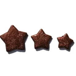 Boite d'Etoiles rouges et cheveux d'ange dorés