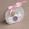 10 Boites Baby Shower - Nounours Rose