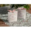 6 Boites à dragées - Mariage Fleuri