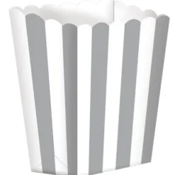 5 boites à pop-corn rayées - Couleur au choix