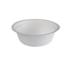 25 bols blancs en plastique réutilisable - 50 cl