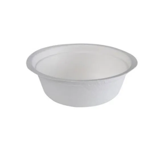 25 bols blancs en plastique réutilisable - 50 cl