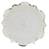 8 bols en carton - Diamètre 13,5 cm - Collection Communion Effet Lin et Or