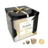 Boîte Cadeau Plaisir d'Offrir - Noir et Or - 20 x 20 cm