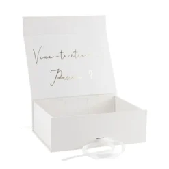 Boîte Cadeau "Veux-tu être mon parrain" - 20 x 15 x 7 cm - Baptême