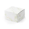 10 boîtes blanches en carton - Branches dorées