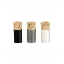 3 Boîtes à Cure-Dents pour Cocktail - Noir Blanc et Gris