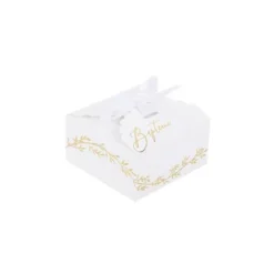 10 Boîtes Festonnées en Carton - Collection Baptême Jolis Brins
