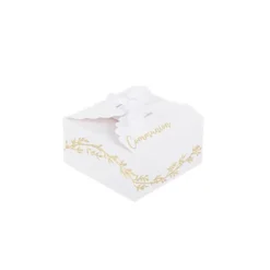 10 Boîtes Festonnées en Carton - Collection Communion Jolis Brins
