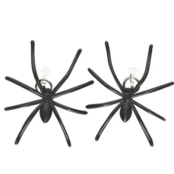 Boucles d'Oreilles Araignées - Noir