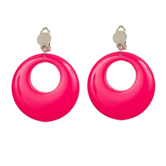 Boucles d'oreilles fluo - Couleur au choix
