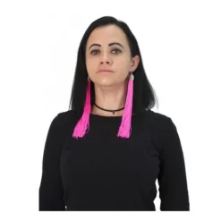 Boucles d'Oreilles Franges - Rose