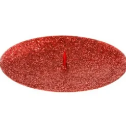Bougeoir avec Paillettes - Rouge