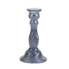 Bougeoir double en verre - Antonio - 5,5 x 8,5 cm - Couleur au choix