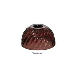 Bougeoir en verre en forme de flacon - 20 cm - Couleur au choix