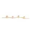 4 bougeoirs en forme de perles en bois - 5 x 4 x 63 cm